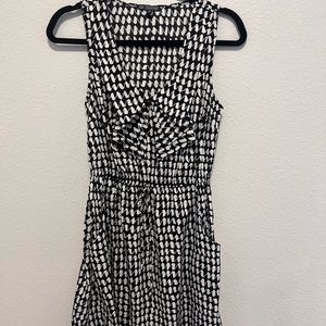 BeBop Shift Dress Black and White Patterned WITH POCKETS Size Medium